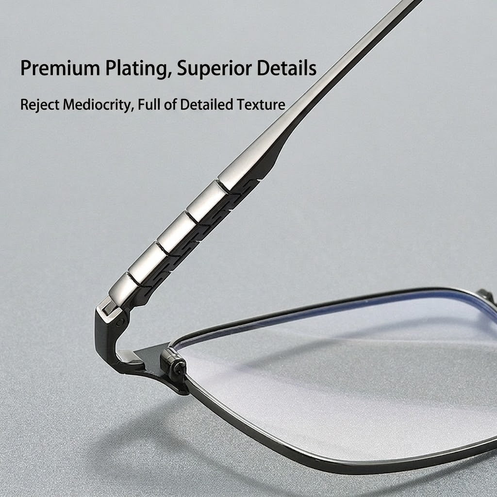 X15115 Ultra-Light Titanium Retro Browline Prescription Eyeglasses – Unisex