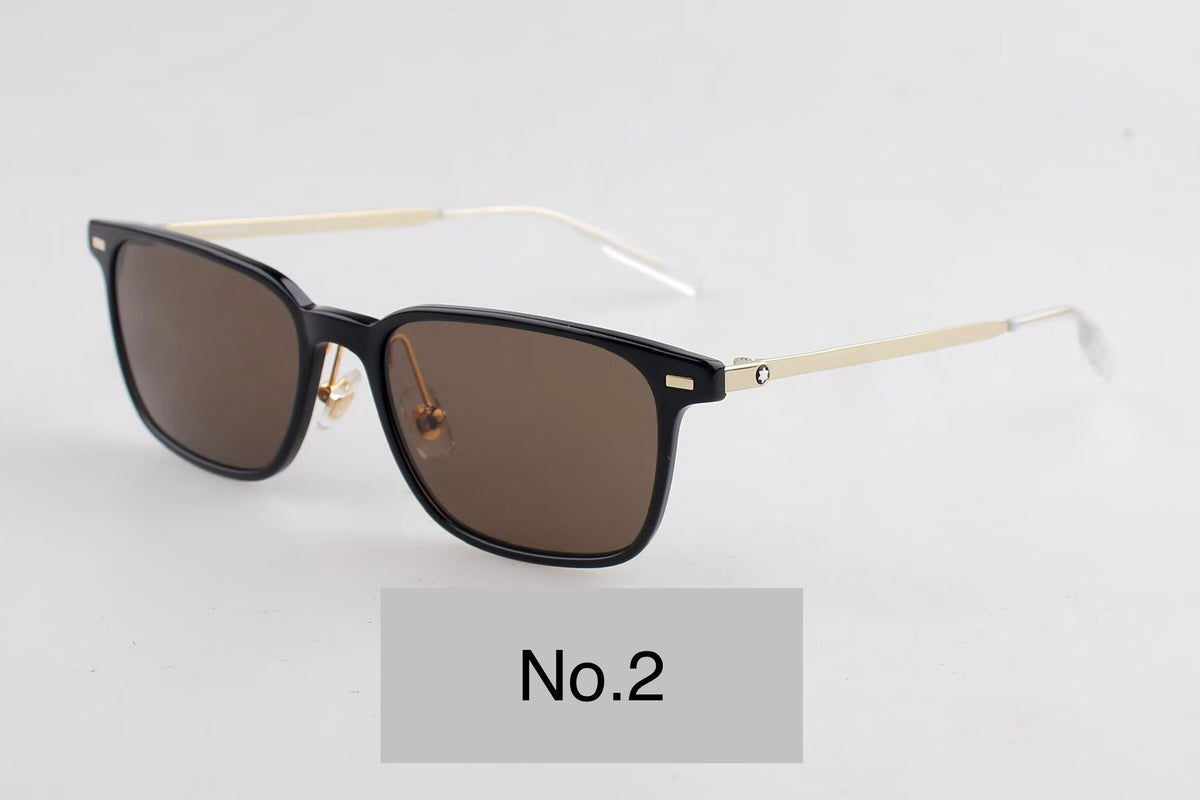 MB0394ON Unisex Rectangle Titanium Sunglasses – 54-19-145
