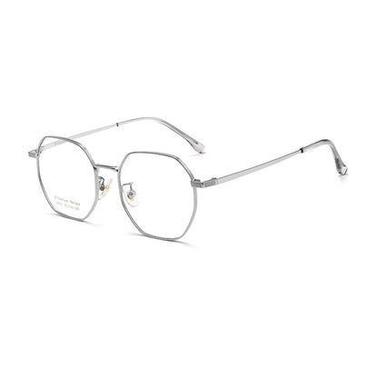 T3903 Lightweight Geometric β-Titanium Eyeglasses – 50mm