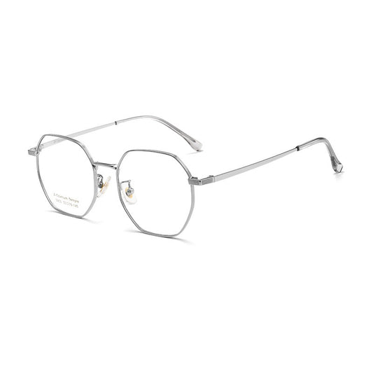 T3903 Lightweight Geometric β-Titanium Eyeglasses – 50mm