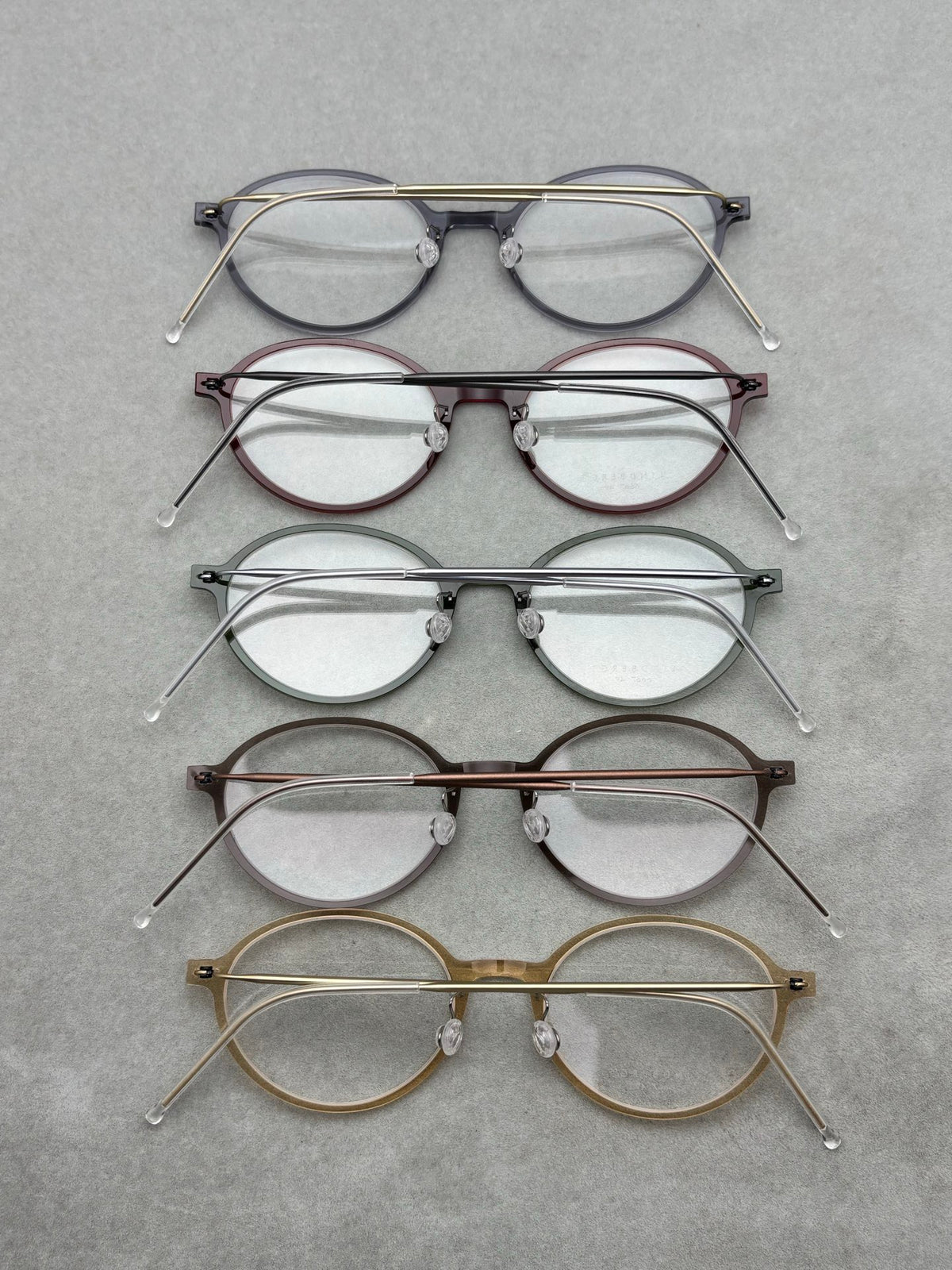 6667 Ultralight Pure Titanium Round Eyeglasses – Screwless Minimalist Frame