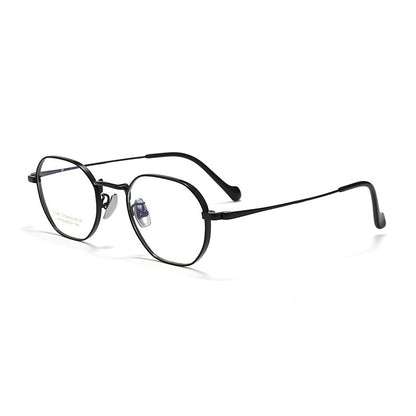 S720P Lightweight Pure Titanium Retro Eyeglasses – Unisex Optical Frame