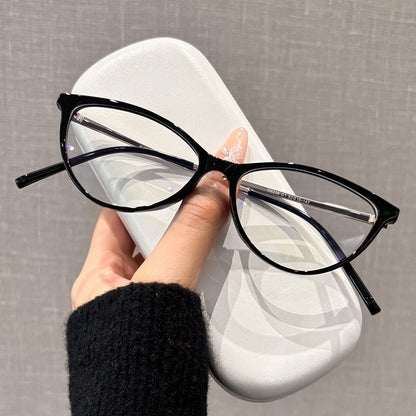 M8238Z Lightweight Cat-Eye Eyeglasses – TR & Titanium Frame