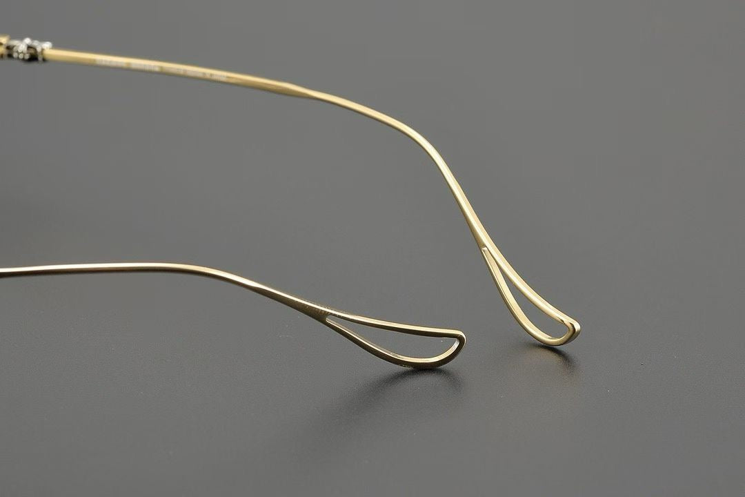 CH2072 Rimless Rectangle Titanium Optical Glasses – Unisex Lightweight Frame