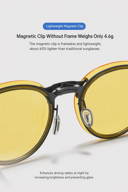 8868 Titanium Magnetic Clip-On Eyeglasses – Polarized Multi-Lens Frame (Copy)