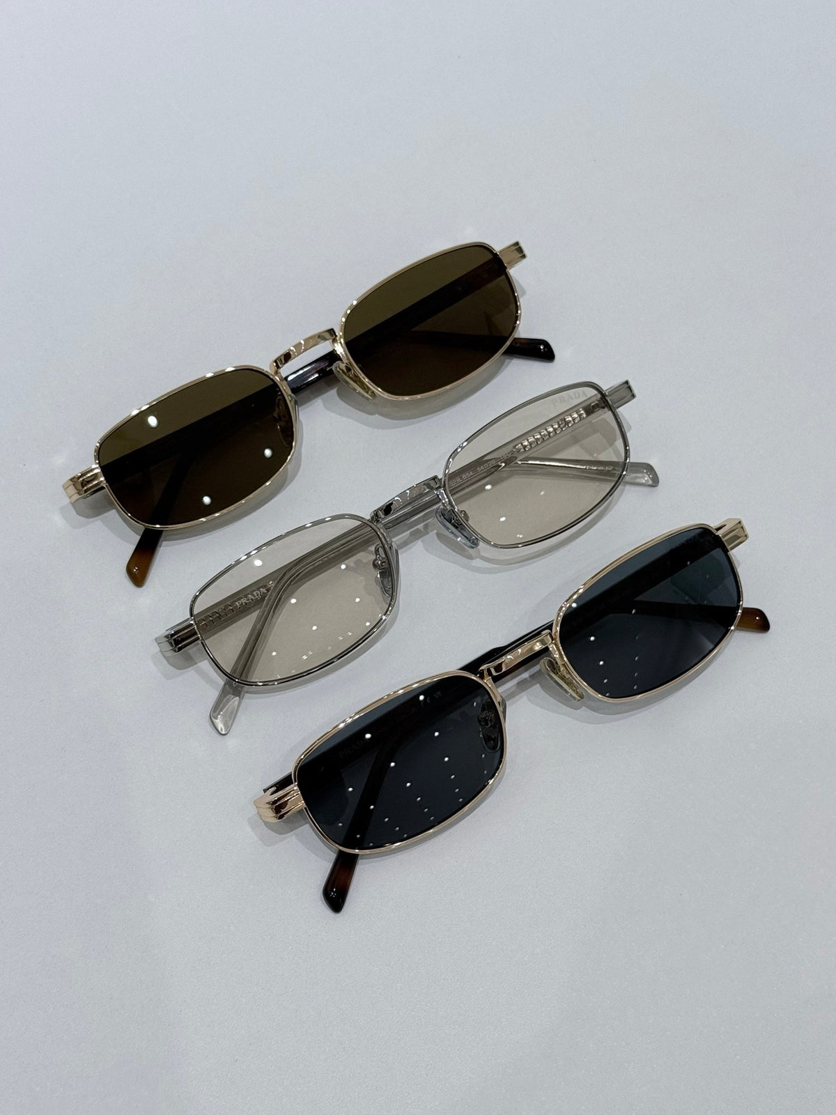 54mm- Unisex Slim Rectangle Metal Sunglasses – UV400 Lightweight Frame