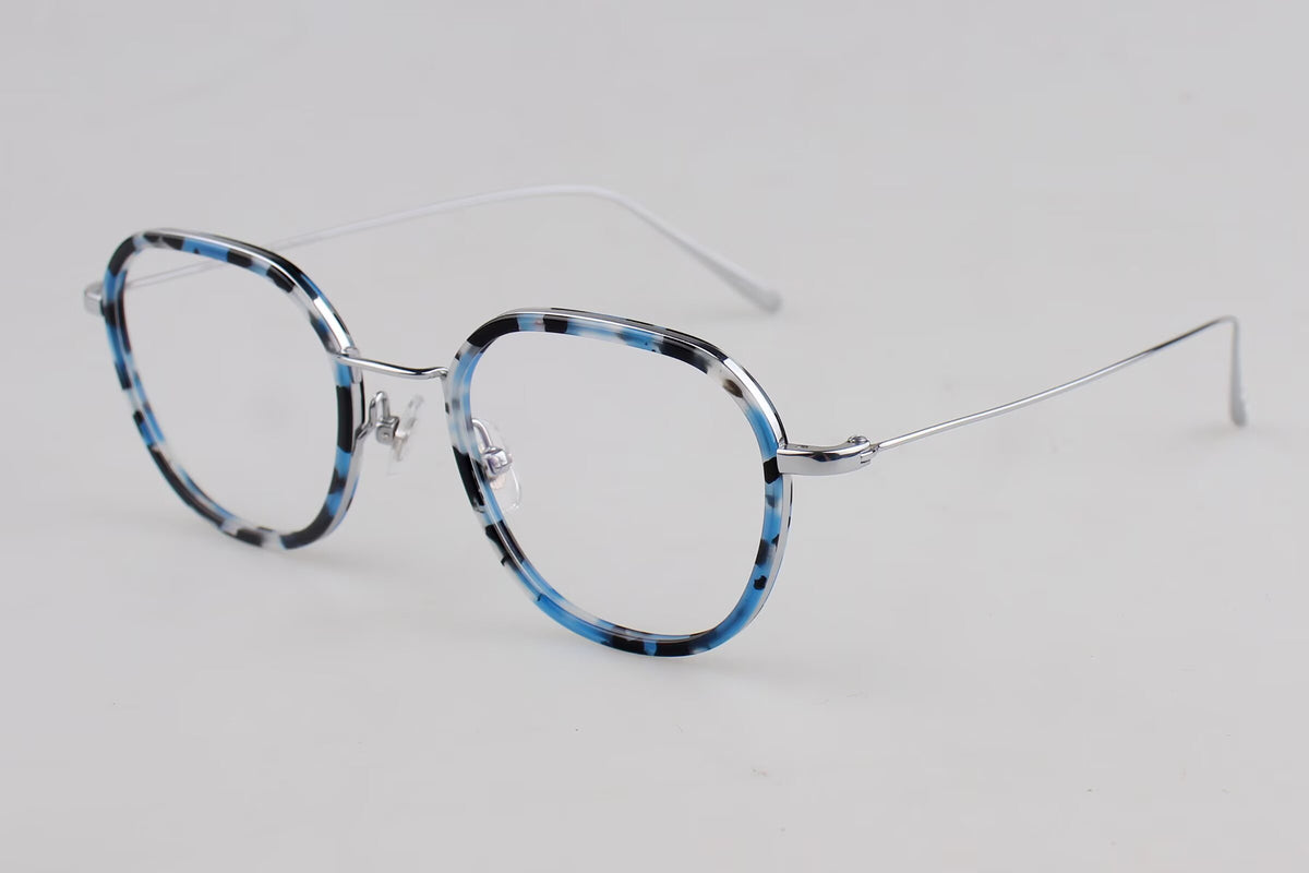 L23A005 Lightweight Round Panto Metal Optical Glasses – Unisex 50-22-145