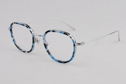 L23A005 Lightweight Round Panto Metal Optical Glasses – Unisex 50-22-145