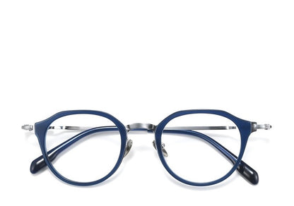 M80910S Lightweight Round Eyeglasses – TR & Titanium Combination Frame