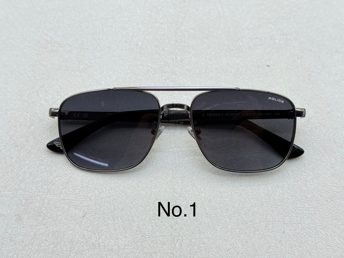 SPL890W Rectangle Metal Sunglasses – 55mm