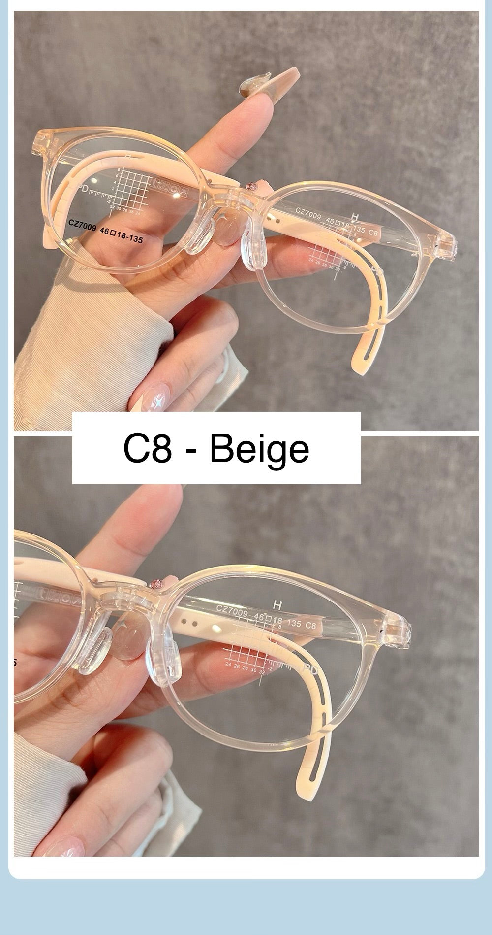 CZ7009ET Kids Round Eyeglasses – Lightweight Flexible TR Children’s Glasses | 46mm