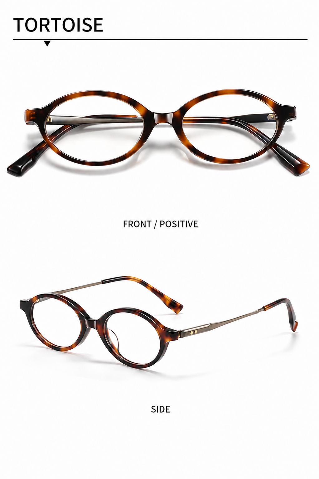 GG-F570 Lightweight Round TR & Titanium Eyeglasses – 49mm Unisex Optical Frame