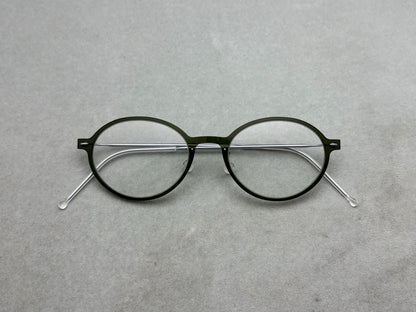 6667 Ultralight Pure Titanium Round Eyeglasses – Screwless Minimalist Frame