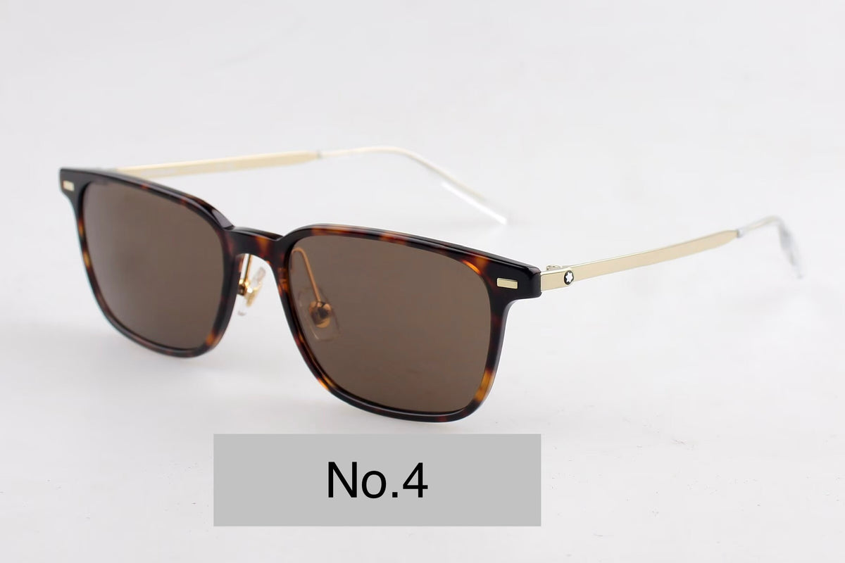 MB0394ON Unisex Rectangle Titanium Sunglasses – 54-19-145
