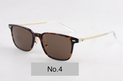 MB0394ON Unisex Rectangle Titanium Sunglasses – 54-19-145
