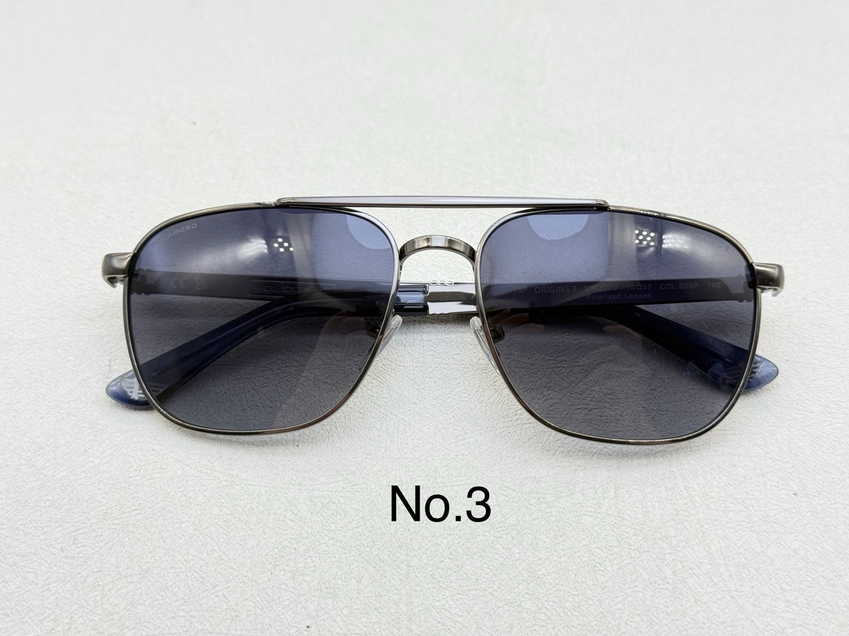 SPL890V Classic Rectangle Metal Sunglasses – 58mm