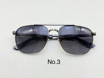SPL890V Classic Rectangle Metal Sunglasses – 58mm