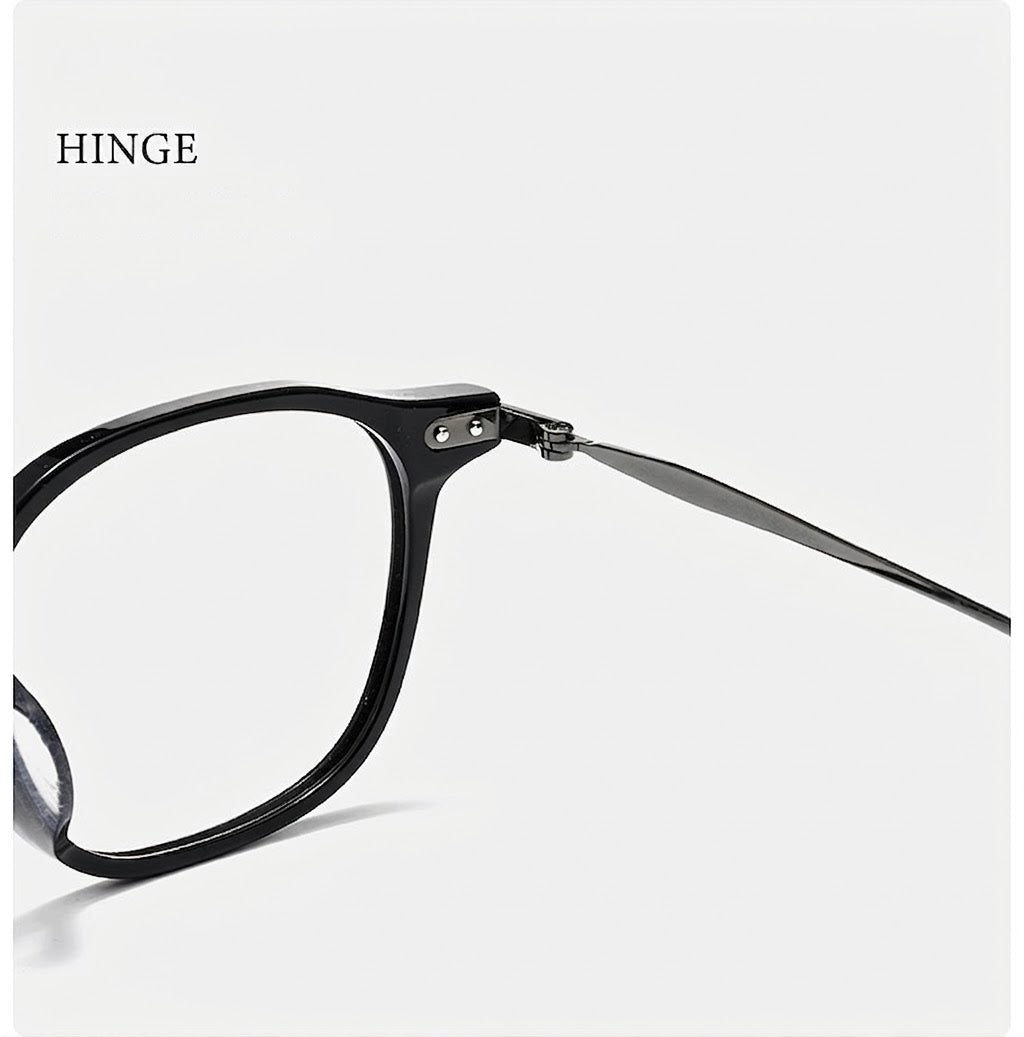 GG507F Acetate & Titanium Retro Eyeglasses – Lightweight Unisex Optical Frame