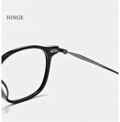 GG507F Acetate & Titanium Retro Eyeglasses – Lightweight Unisex Optical Frame