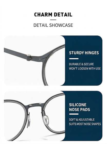8868 Titanium Magnetic Clip-On Eyeglasses – Polarized Multi-Lens Frame (Copy)