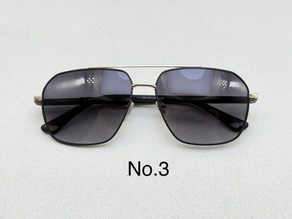 SPLQ85 Oversized Rectangle Metal Sunglasses – 61mm