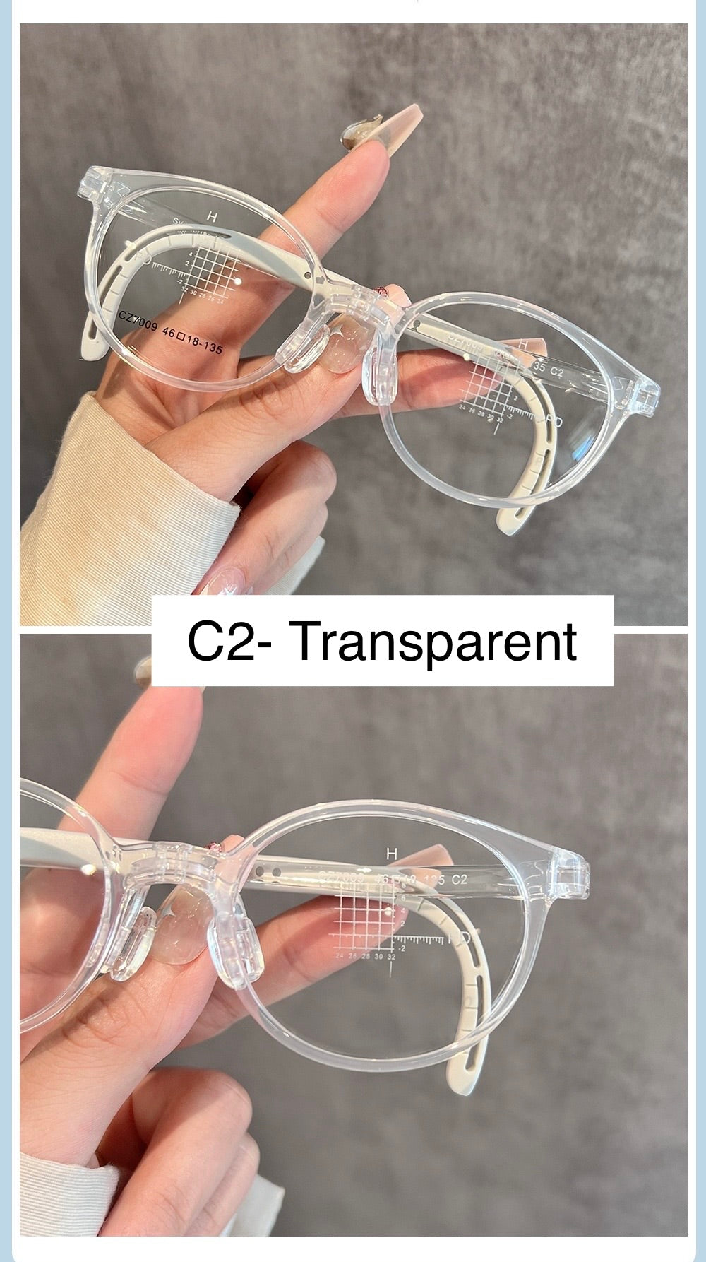 CZ7009ET Kids Round Eyeglasses – Lightweight Flexible TR Children’s Glasses | 46mm