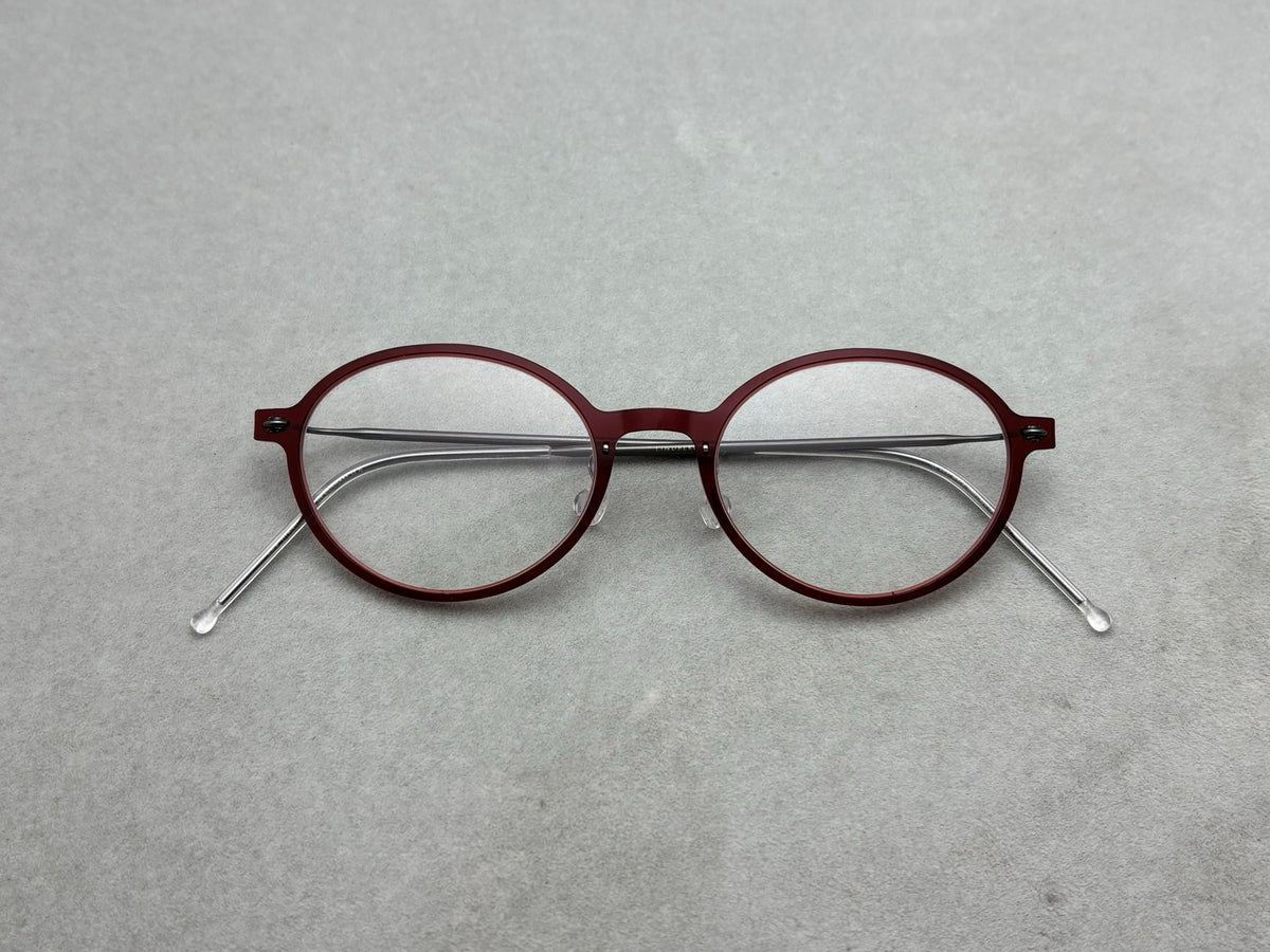6667 Ultralight Pure Titanium Round Eyeglasses – Screwless Minimalist Frame