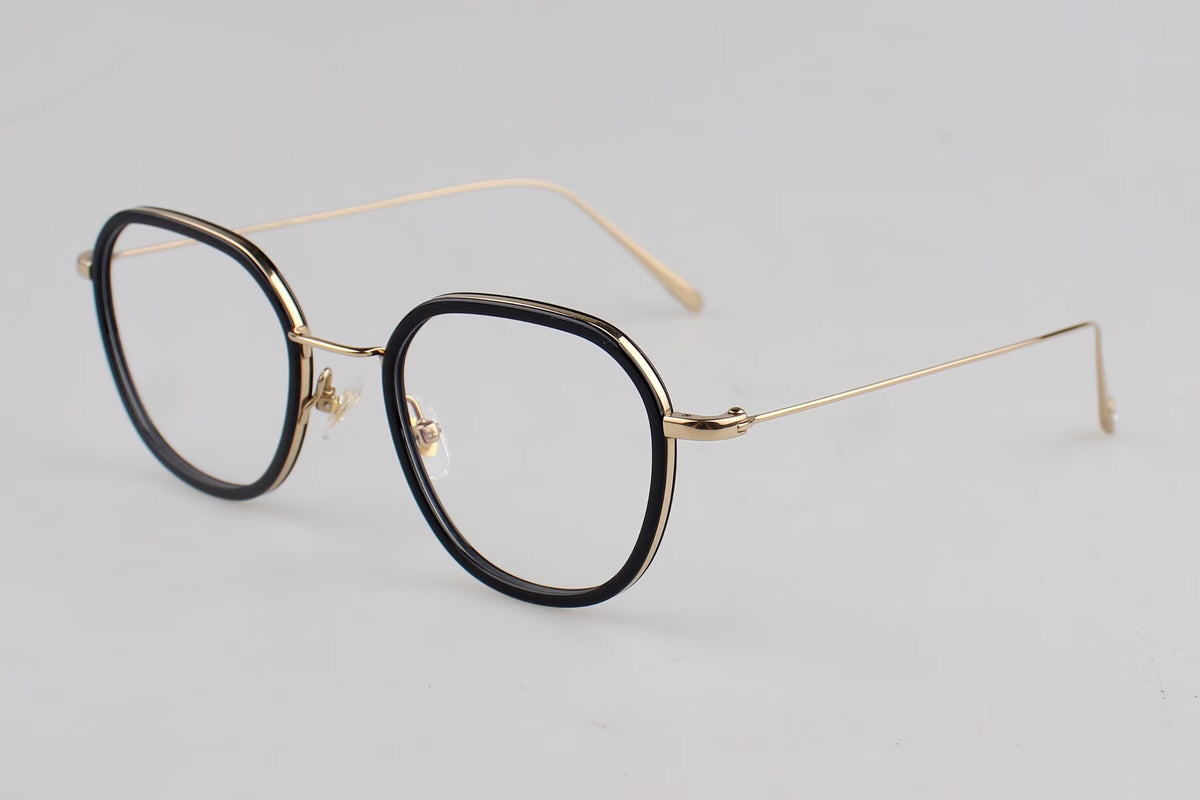 L23A005 Lightweight Round Panto Metal Optical Glasses – Unisex 50-22-145