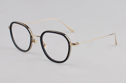 L23A005 Lightweight Round Panto Metal Optical Glasses – Unisex 50-22-145
