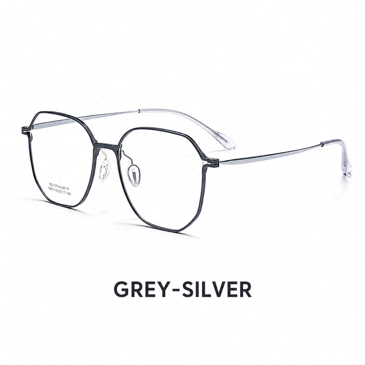 99812ZM Lightweight Titanium Geometric Eyeglasses – Unisex Retro Optical Frame