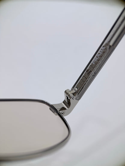54mm- Unisex Slim Rectangle Metal Sunglasses – UV400 Lightweight Frame