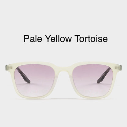9020 Oversized Square Acetate Sunglasses – Unisex Nylon Lens Frame