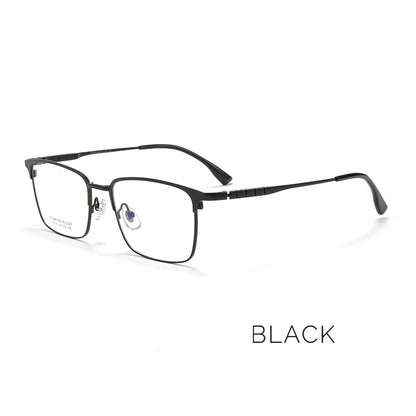 X15115 Ultra-Light Titanium Retro Browline Prescription Eyeglasses – Unisex