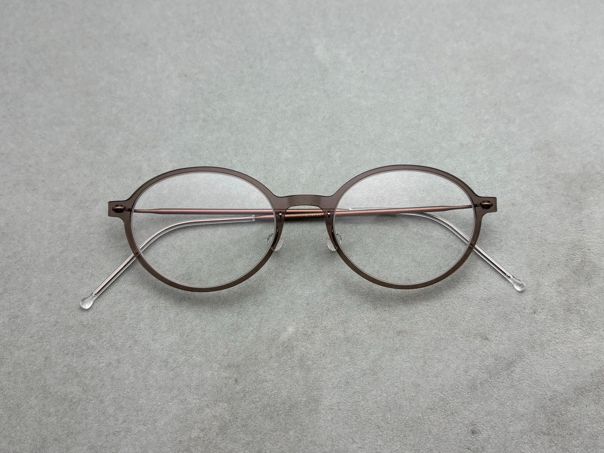 6667 Ultralight Pure Titanium Round Eyeglasses – Screwless Minimalist Frame