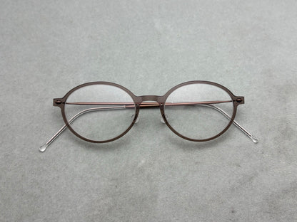 6667 Ultralight Pure Titanium Round Eyeglasses – Screwless Minimalist Frame