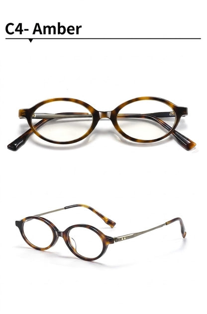 GG-F570 Lightweight Round TR & Titanium Eyeglasses – 49mm Unisex Optical Frame