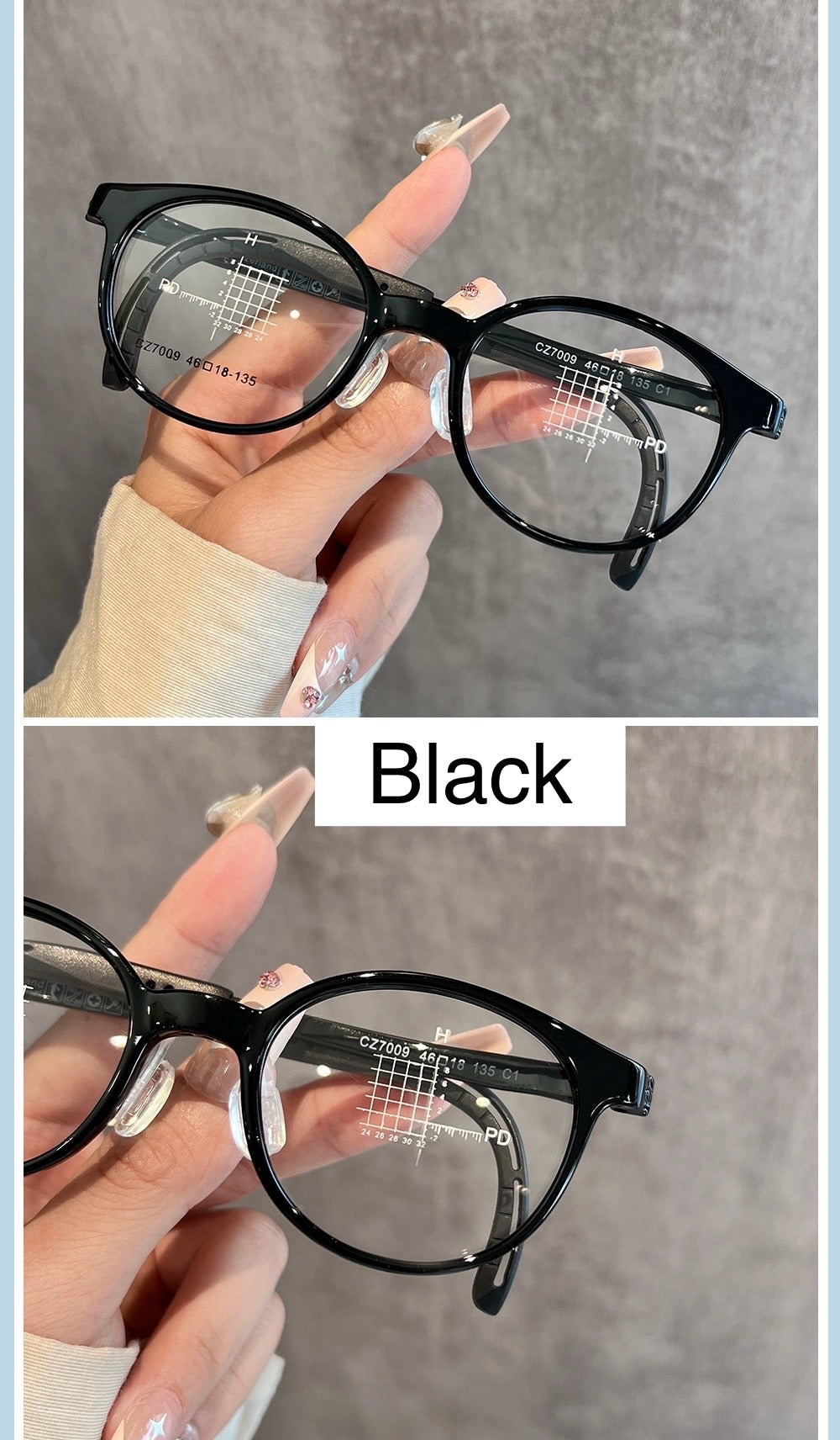 CZ7009ET Kids Round Eyeglasses – Lightweight Flexible TR Children’s Glasses | 46mm