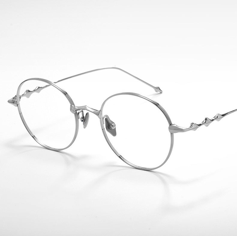H603H Rimless Rectangle Pure Titanium Eyeglasses – Lightweight Frameless Optical Frame (Copy)