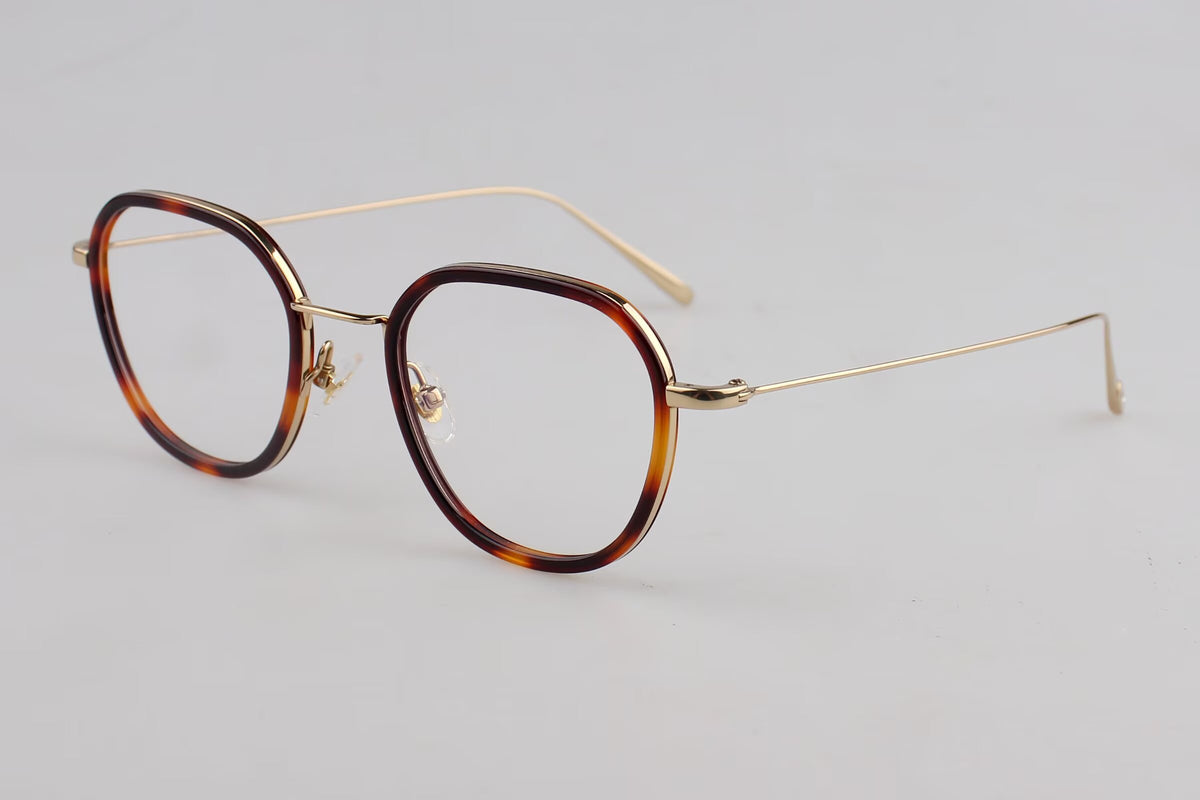 L23A005 Lightweight Round Panto Metal Optical Glasses – Unisex 50-22-145