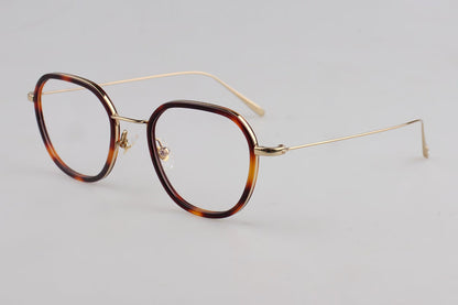 L23A005 Lightweight Round Panto Metal Optical Glasses – Unisex 50-22-145