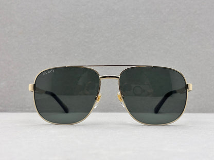 60mm Square Aviator Navigator Metal Sunglasses – Double Bridge Unisex