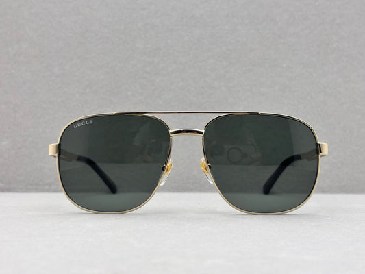 60mm Square Aviator Navigator Metal Sunglasses – Double Bridge Unisex