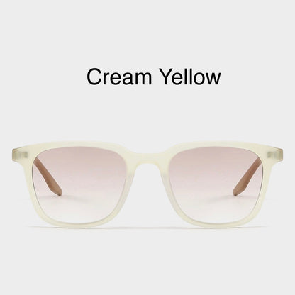 9020 Oversized Square Acetate Sunglasses – Unisex Nylon Lens Frame