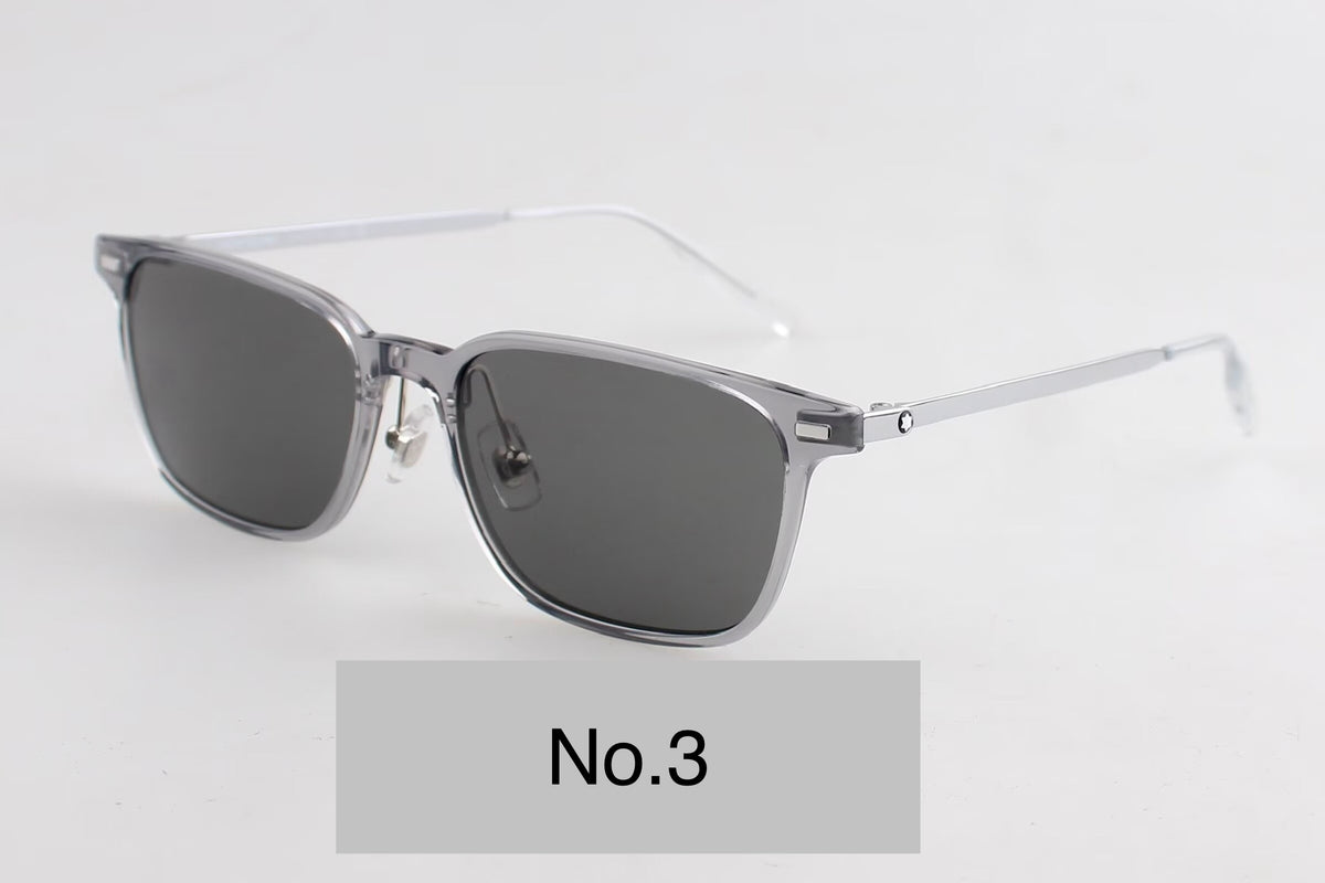 MB0394ON Unisex Rectangle Titanium Sunglasses – 54-19-145