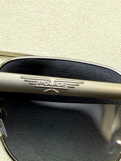 SPL890V Classic Rectangle Metal Sunglasses – 58mm