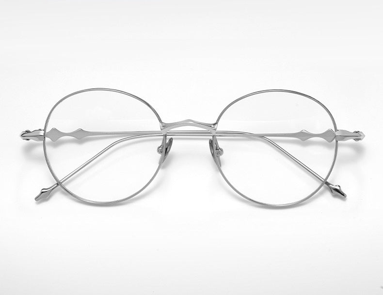 H603H Rimless Rectangle Pure Titanium Eyeglasses – Lightweight Frameless Optical Frame (Copy)