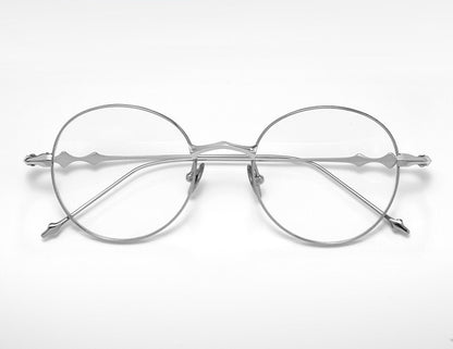 H603H Rimless Rectangle Pure Titanium Eyeglasses – Lightweight Frameless Optical Frame (Copy)