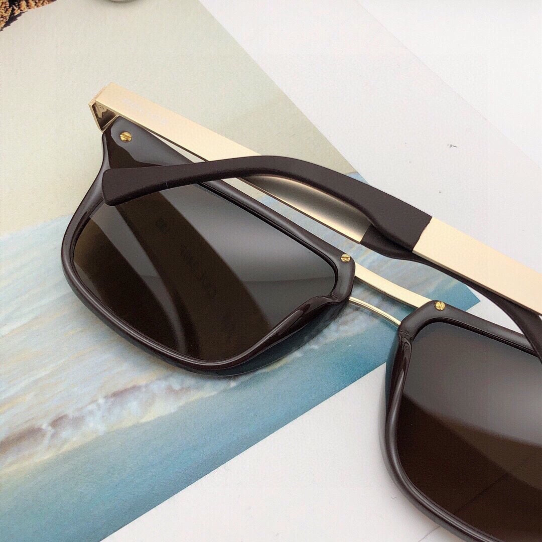 S8748- Classic Square Double-Bridge Sunglasses – 54mm