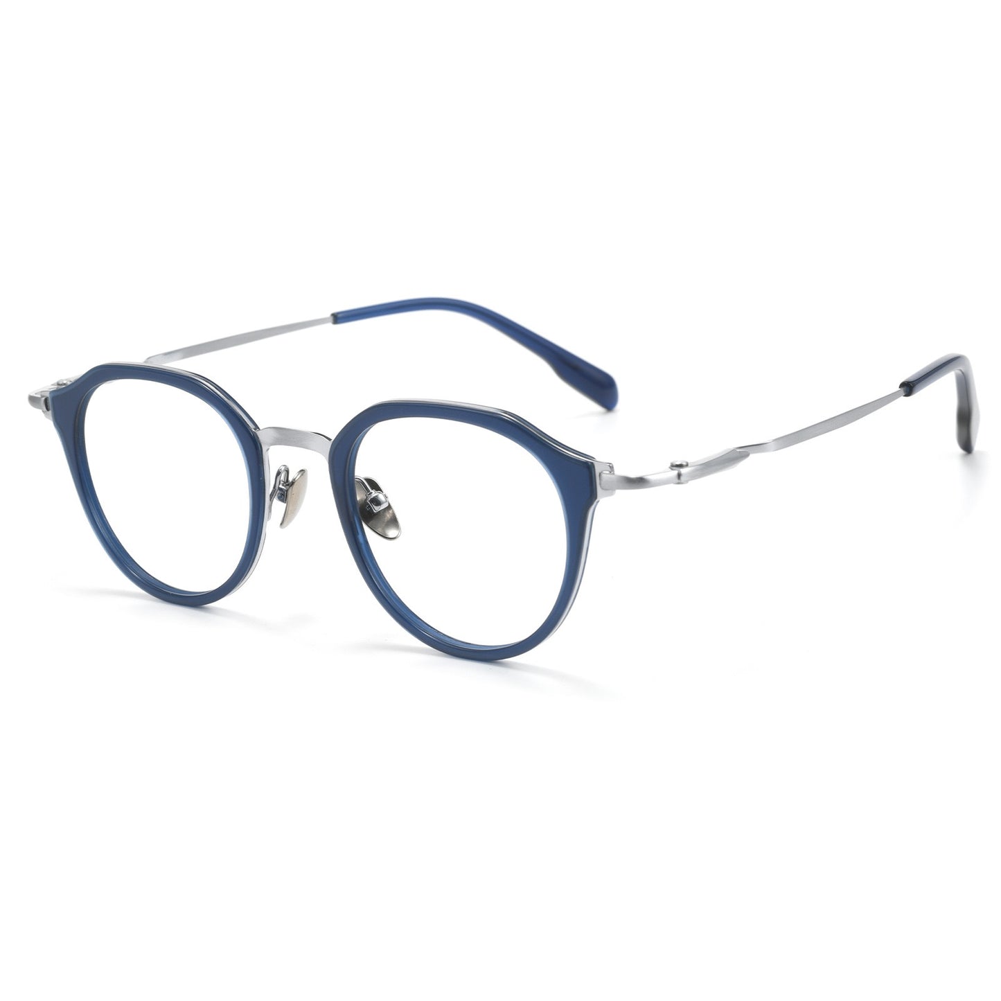 M80910S Lightweight Round Eyeglasses – TR & Titanium Combination Frame