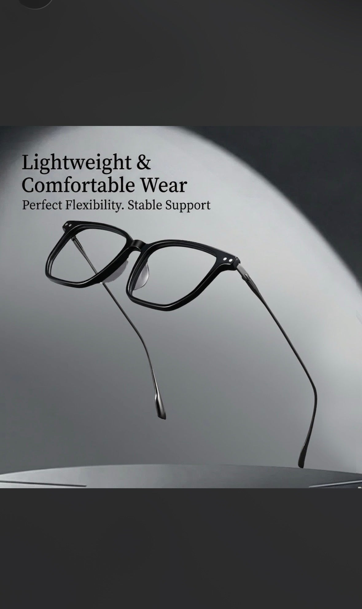 GG-F571 Lightweight Square Acetate & Titanium Eyeglasses – 52mm Unisex Optical Frame